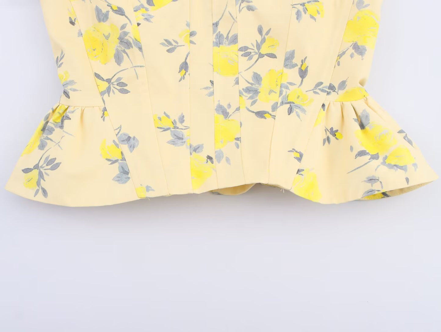 Women's Summer Fashion Flower Printed Poplin suspender Top