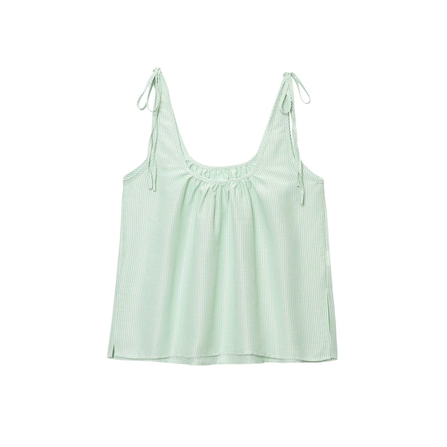 Suit women's 2 pieces 2025 fashion striped suspender top+pants women's suit