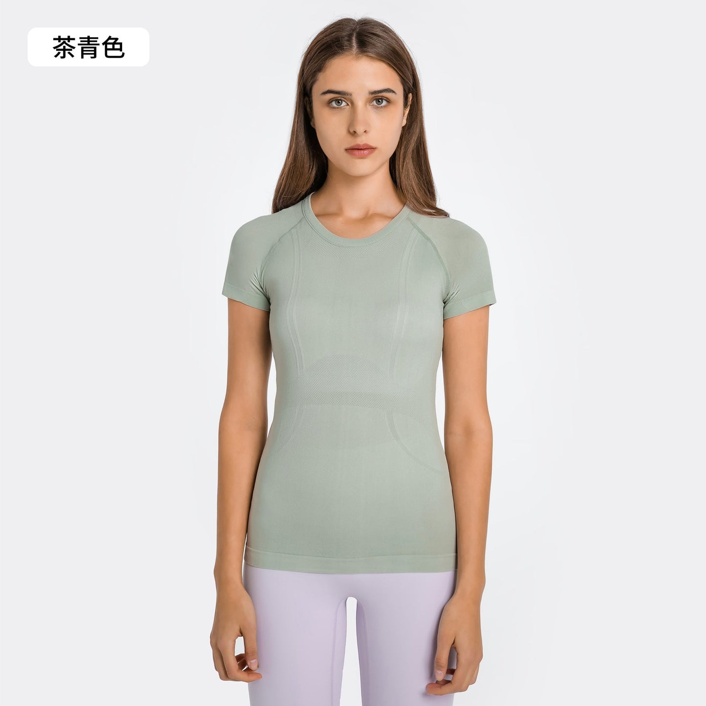 Ladies New T-shirt Running Fitness Shirt Slim Breathable Yoga Short Sleeve
