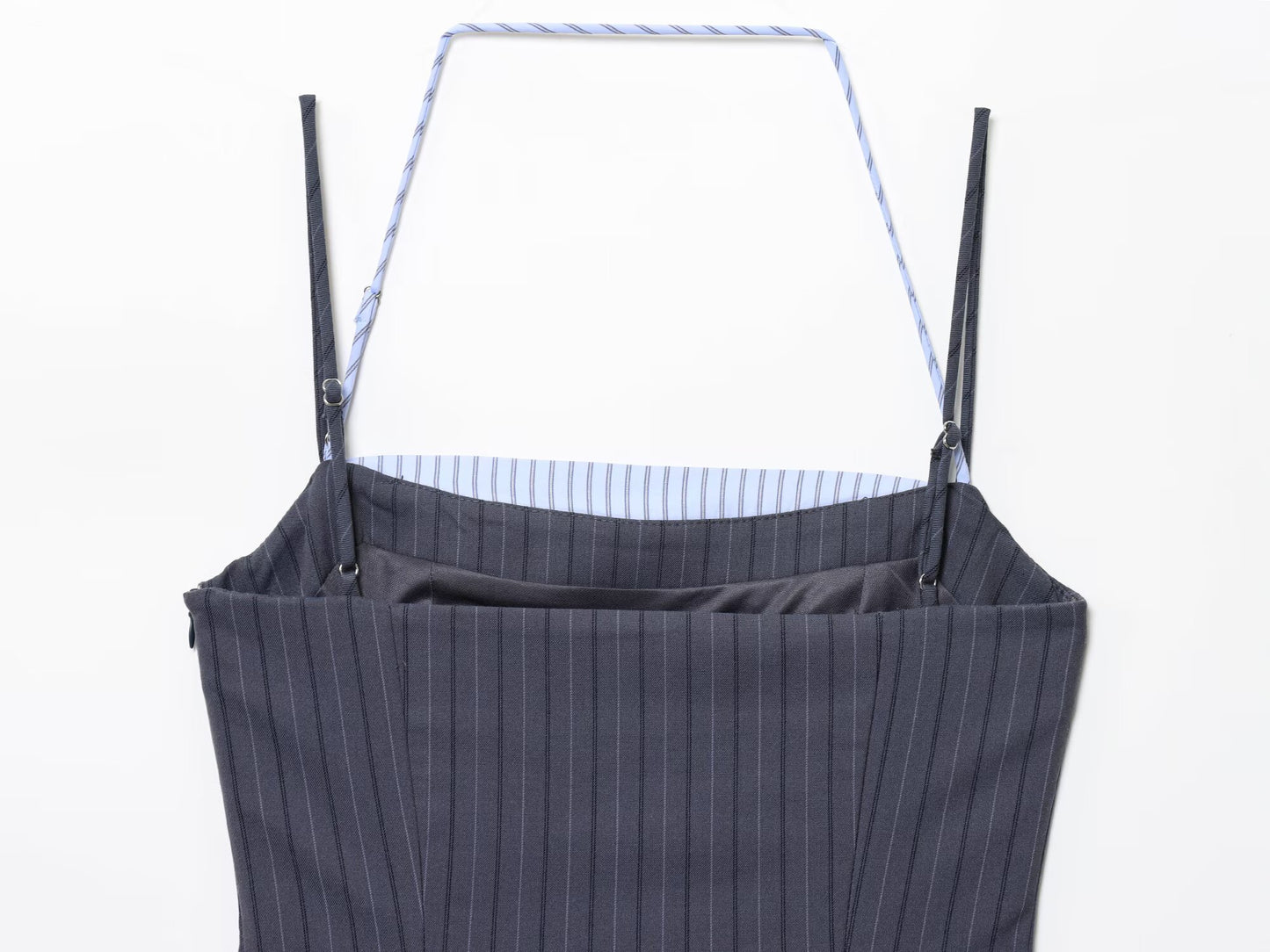 Women's new fashion contrasting striped patchwork mini dress