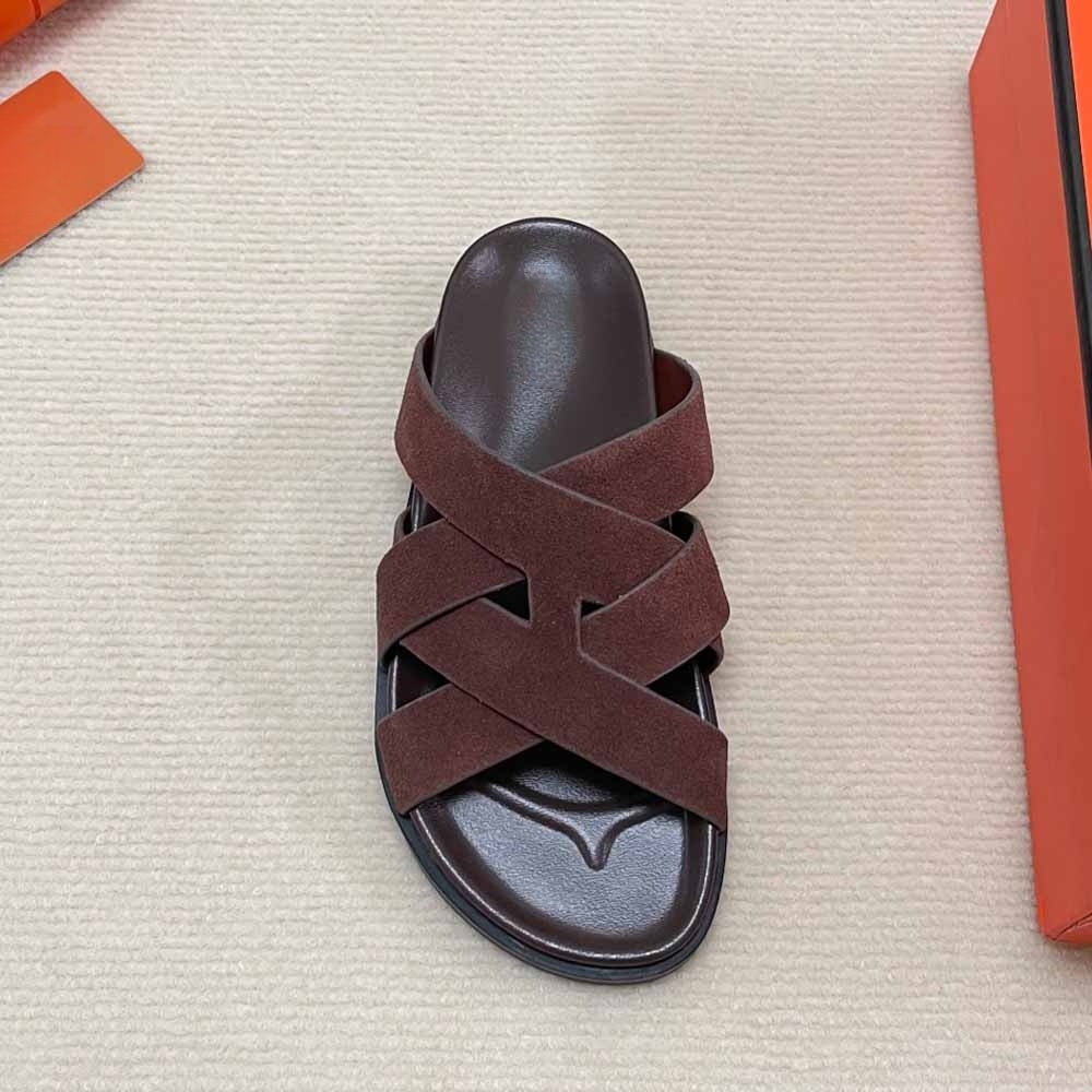 Men's and Women's New Casual Joker Couple Slippers Cross Belt Design Increases Platform Slippers.