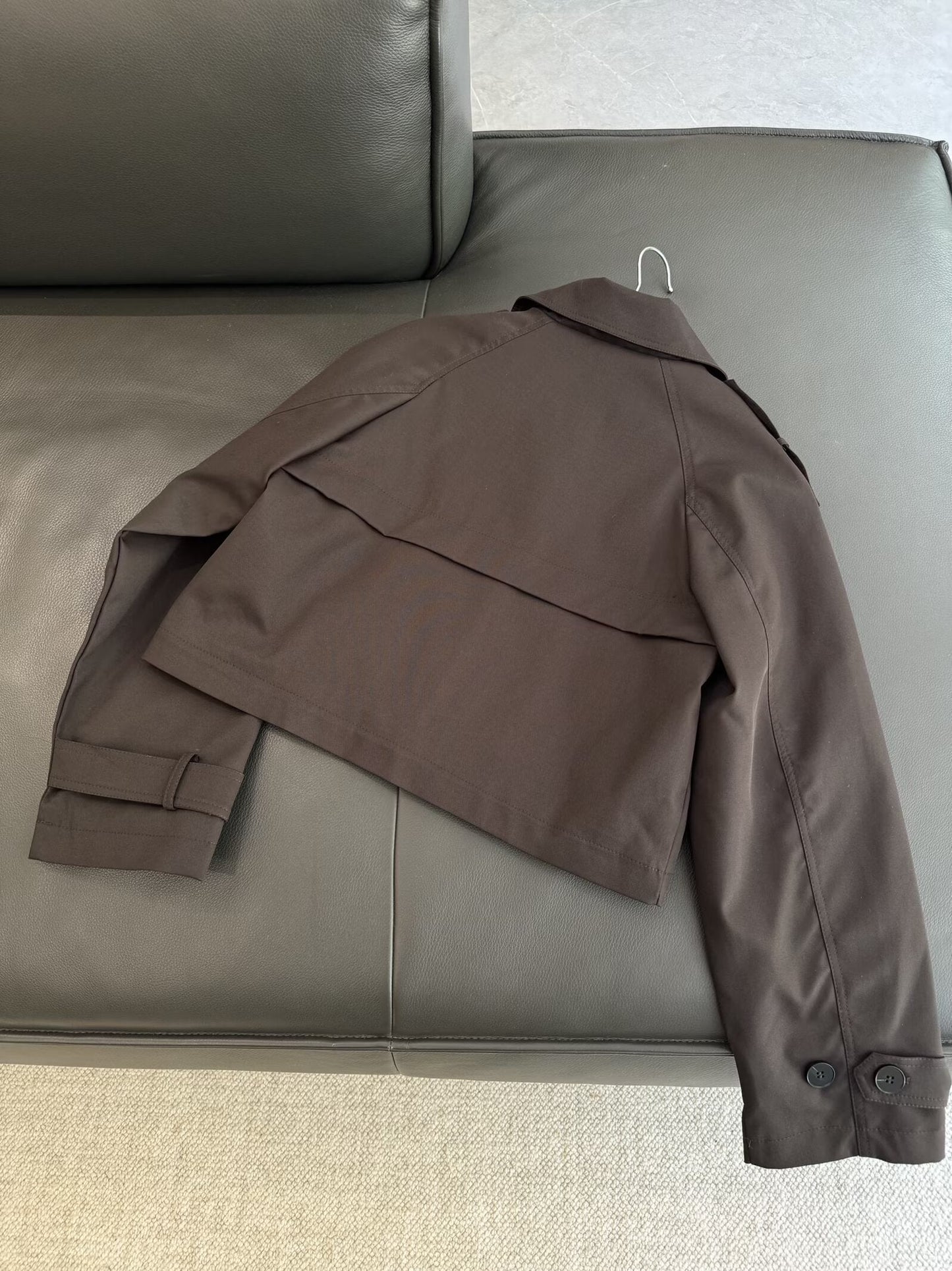 Women's autumn fashion short double breasted windbreaker Coat