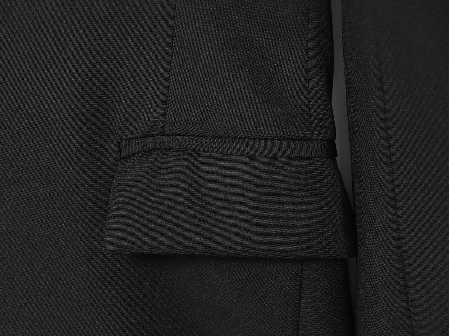 Women's 2025 new fashion black slim buckle suit jacket