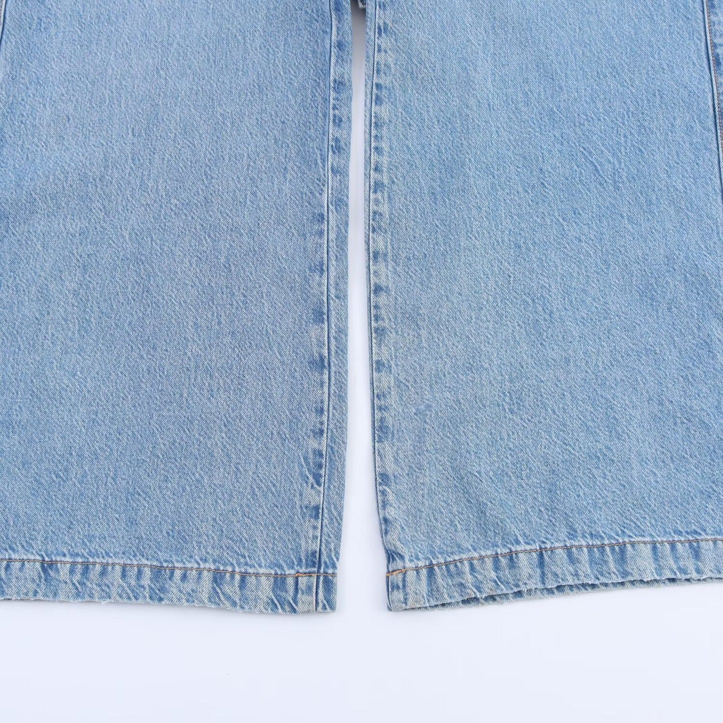 Women's New Fashion adjustable waist design long sleeved denim jumpsuit