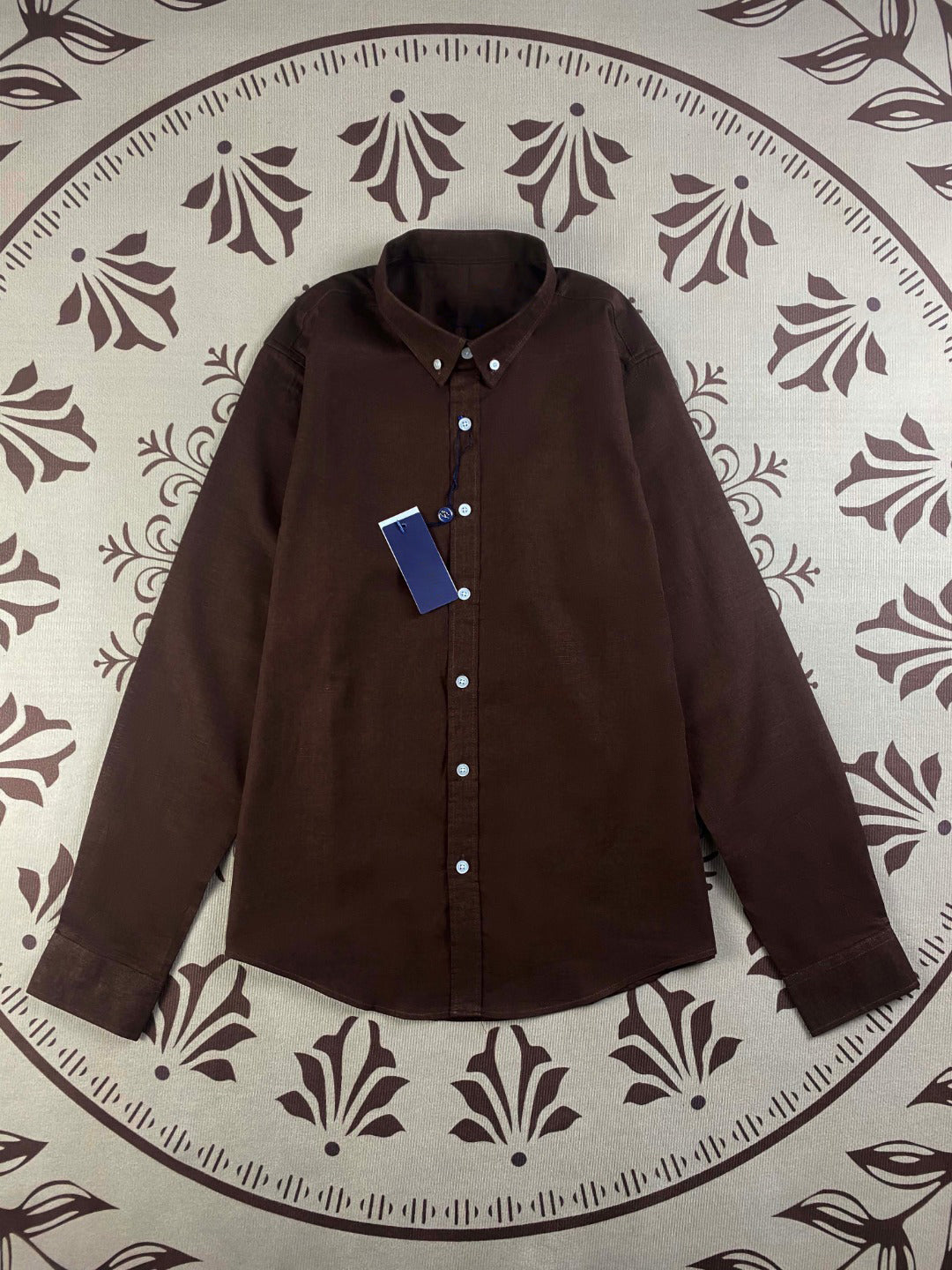 Men and Women with The Same New Fashion Casual Joker Linen Long Sleeve Shirt