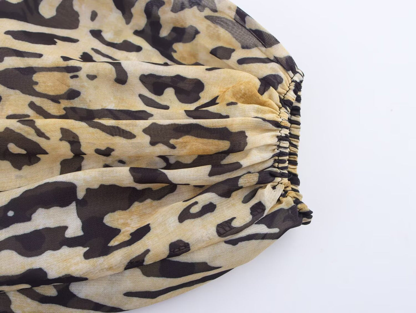 Women's New Fashion With Belt Animal Stripe Printed Top