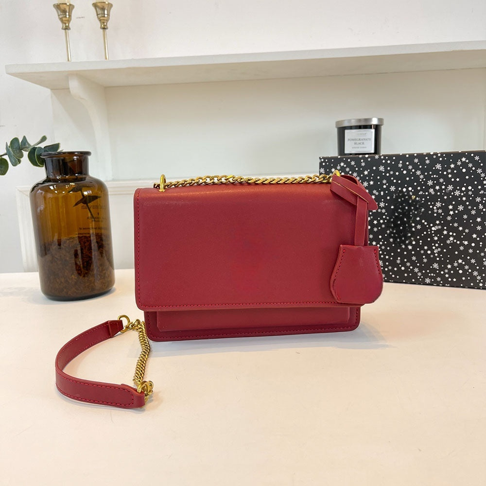 Women's New Temperament Joker Metal Chain Shoulder Bag Messenger Bag