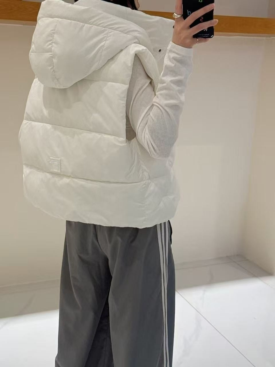 Women's new leisure sports plus velvet hooded collar jacket jacket vest