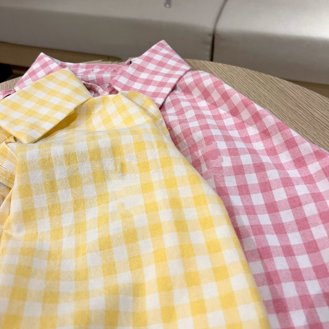 Women's New Casual Joker Lazy Wind Age Joker Slim Loose Lapel Long Sleeve Plaid Shirt