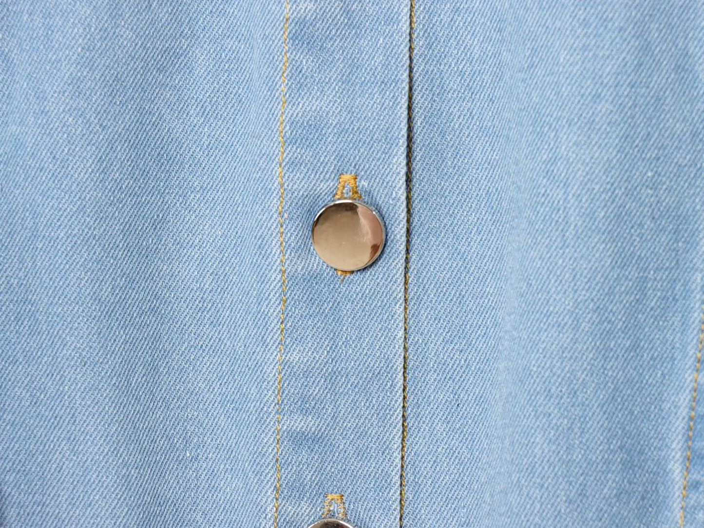 Women's new fashion layered decoration sleeveless denim shirt