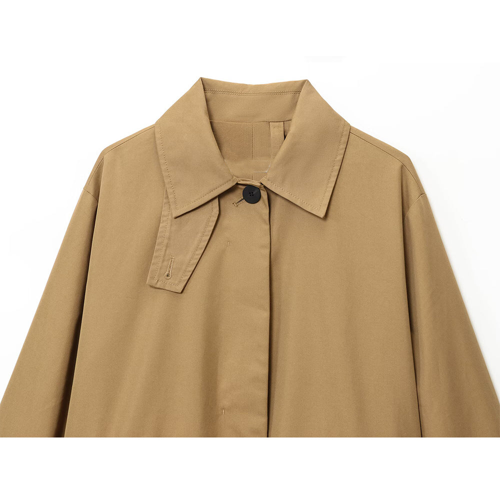 Women's new fashion adjustable waist design short parka coat