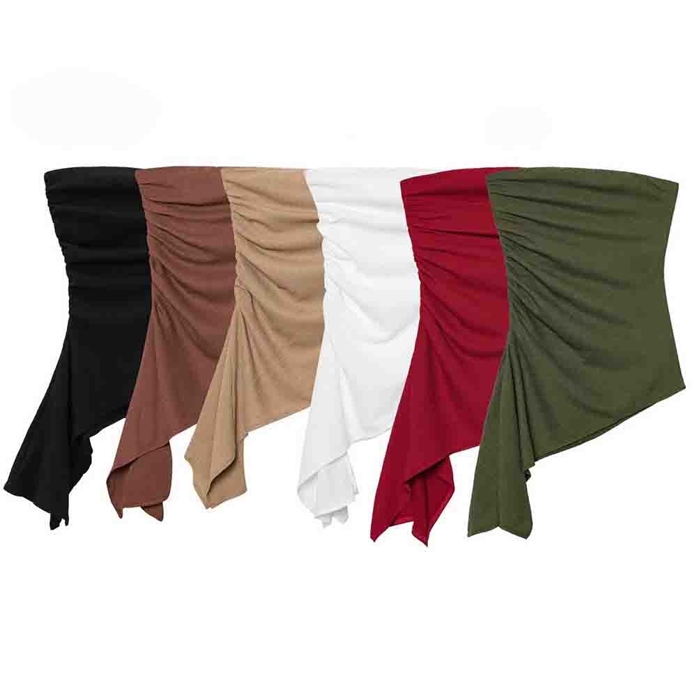 Women's New Fashion Texture Off Shoulder Straight Collar Chest hugging style Top