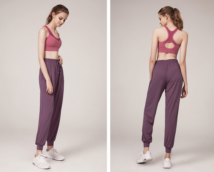 2025 sweatpants women's leg running fitness high waist yoga pants