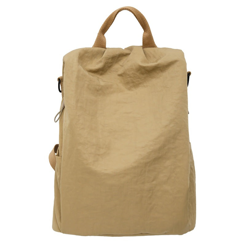 Women's New Joker Lightweight Nylon Backpack Shopping Commuter Travel Large Capacity Backpack.