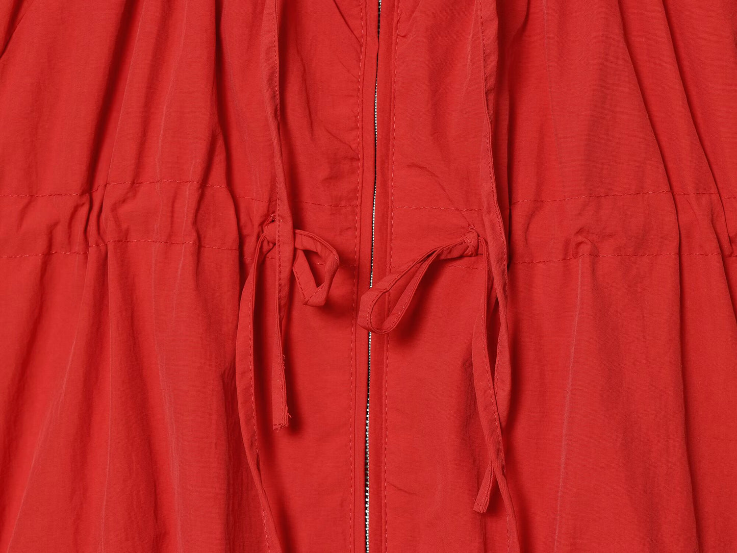 2026 Women's bow decoration nylon hooded Coat